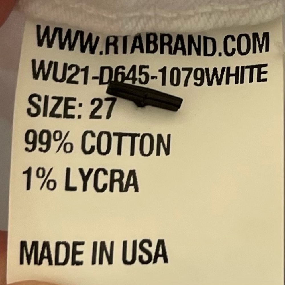 RTA Michael Side Snap Jean White Size 27 Trendy Street Wear Modern Chic Sporty - Picture 5 of 8